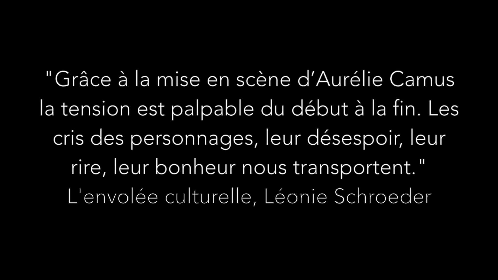 Vidéo "Les Justes" d'Albert Camus, m.e.s. Aurélie Camus - Teaser 2019