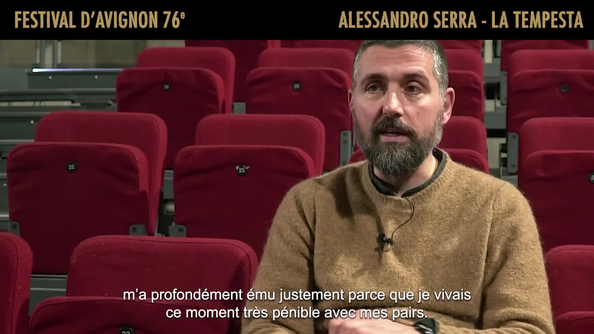 Vidéo Alessandro Serra présente "La Tempesta"