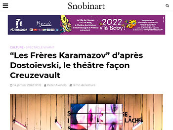 "Les Frères Karamazov",  le théâtre façon Creuzevault