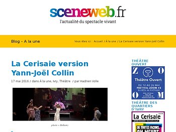 La Cerisaie version Yann-Joël Collin