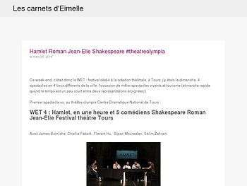 Hamlet en 1 heure et 5 comédiens...