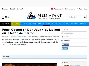 Frank Castorf : « Don Juan » de Molière ou le festin de Pierrot