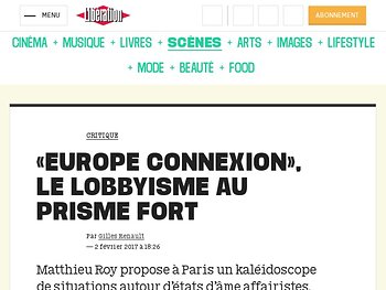 "Europe connexion" le lobbyisme au prix fort